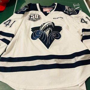 Rimouski Oceanic QMJHL Authentic CCM Game Worn Jersey LOA